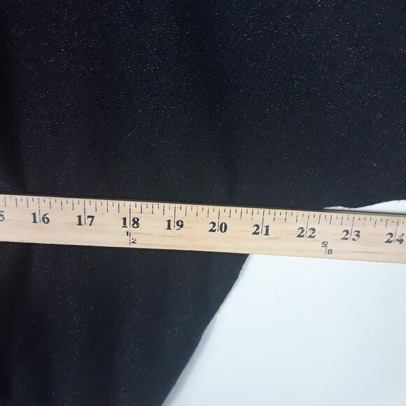 STYLE & CO. Cowl Neck Sweater Top Womens XL Red Black Shimmer Festive Dolman - Picture 8 of 12